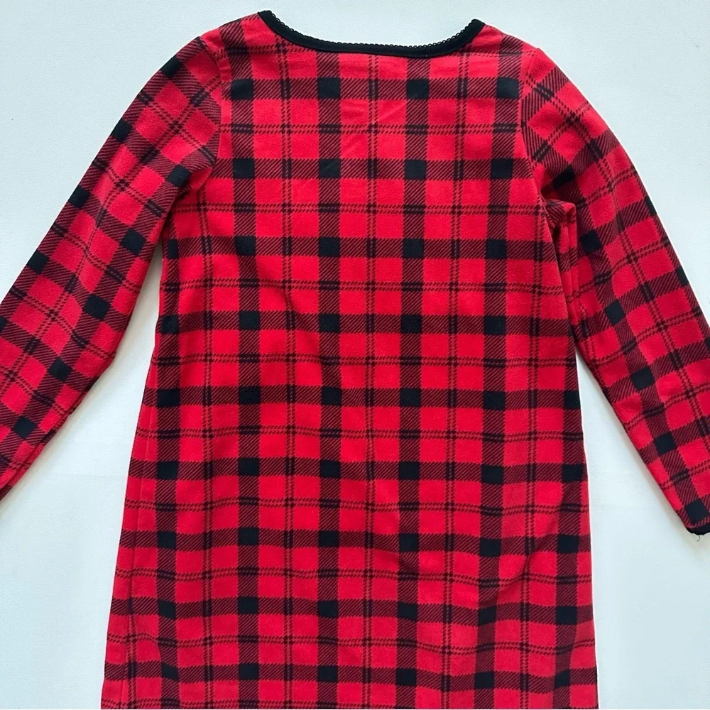 Carter's Red Plaid Girls Nightgown Pajama Size 6-7